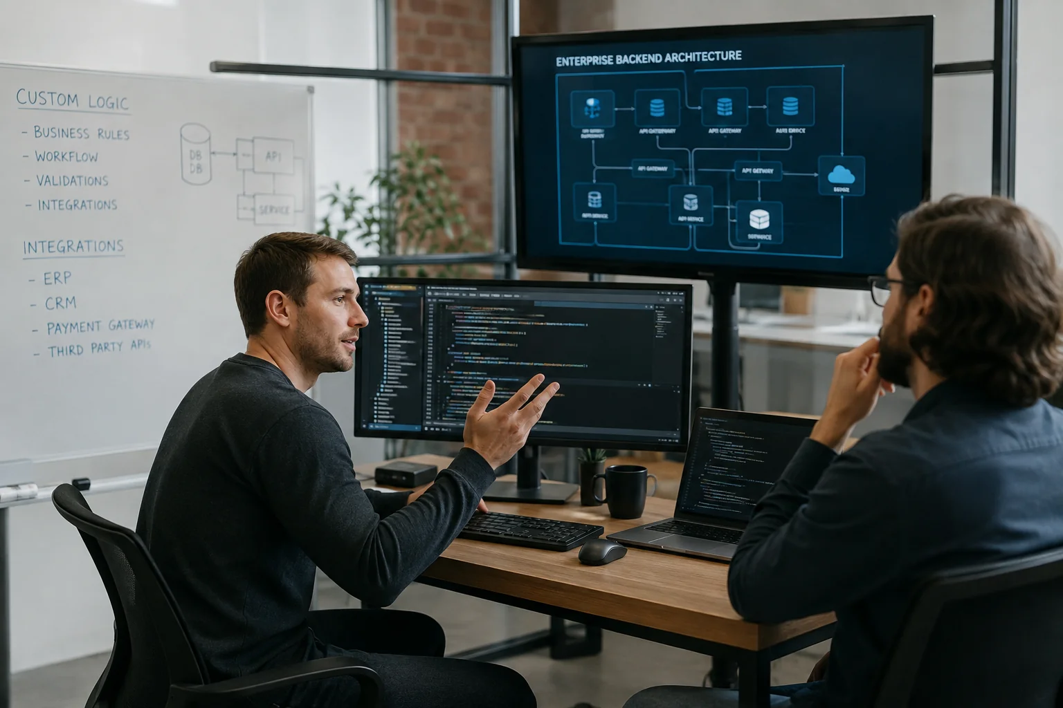 Custom Logic & Enterprise Backend Integration