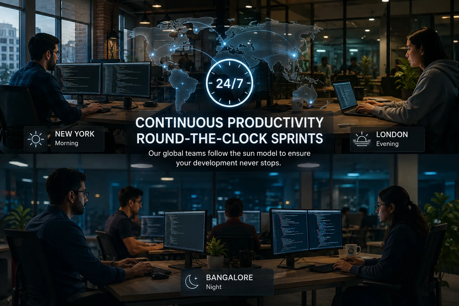 Continuous Productivity & Round-the-Clock Sprints